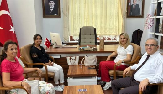 İlçe protokolünden Milli Eğitim Müdürü Esmen’e ziyaret