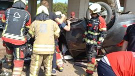 Bandırma’da trafik kazası: 2 kişi yaralandı
