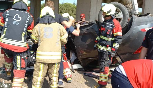 Bandırma’da trafik kazası: 2 kişi yaralandı