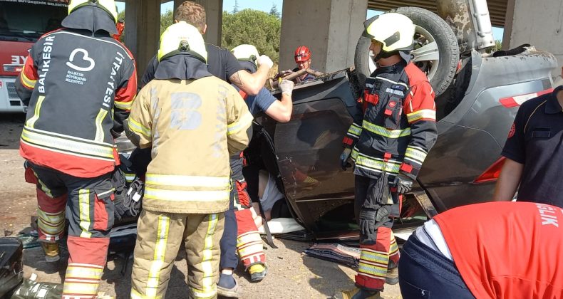 Bandırma’da trafik kazası: 2 kişi yaralandı