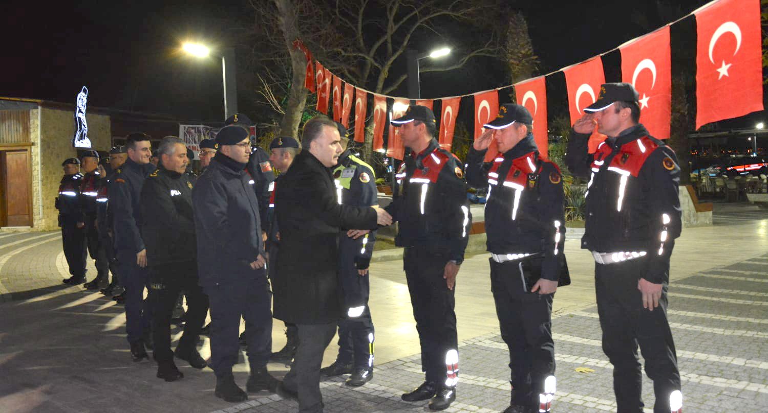 Kaymakam Odabaş, yeni yılda görev başındaki personeli ziyaret etti