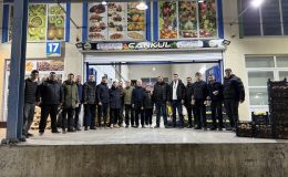 Milletvekili Canbey’den sahurda hal esnafına ziyaret