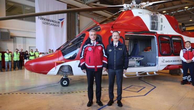 Yerli ambulans helikopter GÖKBEY gökyüzüyle buluştu
