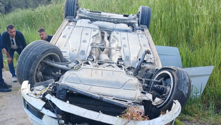 Ayvalık’ta korkutan kaza: