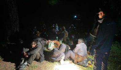 Edremit’te göçmen operasyonu