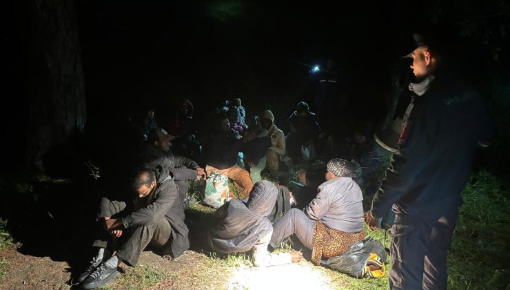Edremit’te göçmen operasyonu