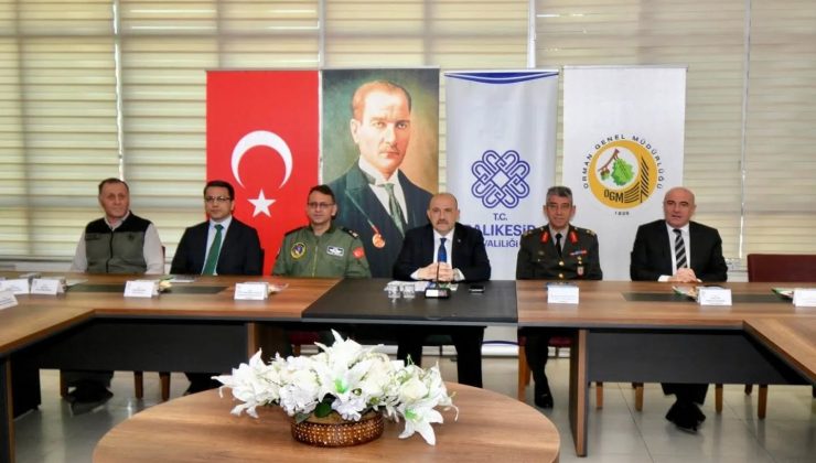 Balıkesir’de orman yangınlarına karşı dev iş birliği: Komisyon toplandı