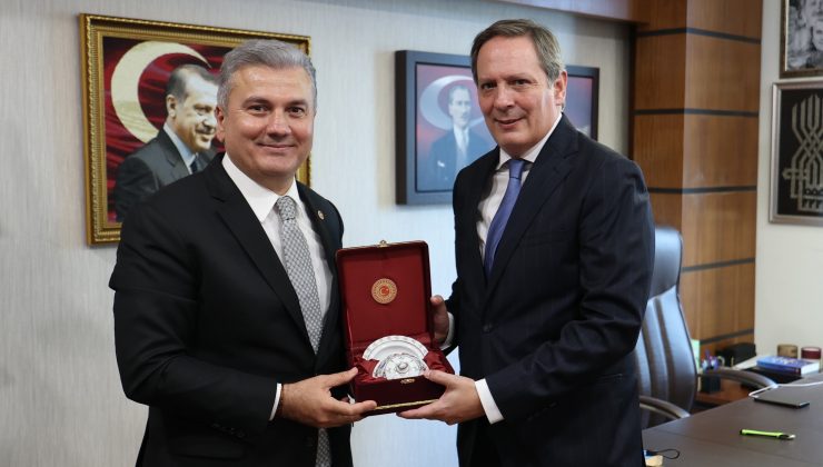 Milletvekili Canbey, Arjantin Büyükelçisi Brizuela’yı ağırladı