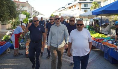 Altınoluk Salı Pazarı’nda zabıtadan geniş kapsamlı denetim