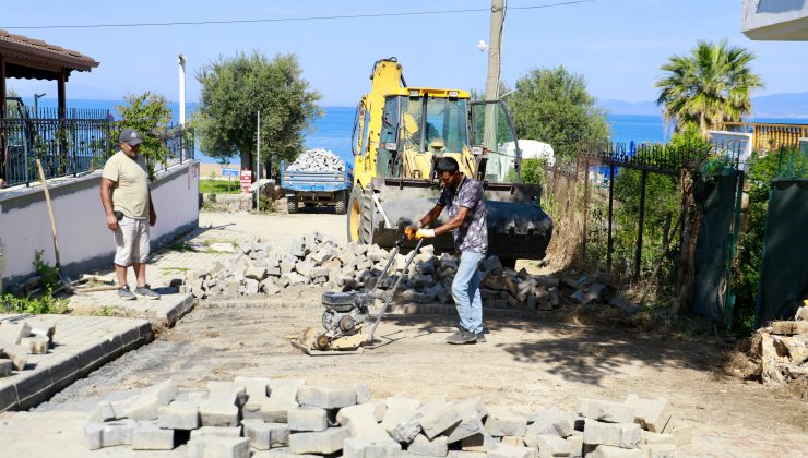 Burhaniye’de üstyapı seferberliği: Yol çalışmaları dört bir koldan sürüyor
