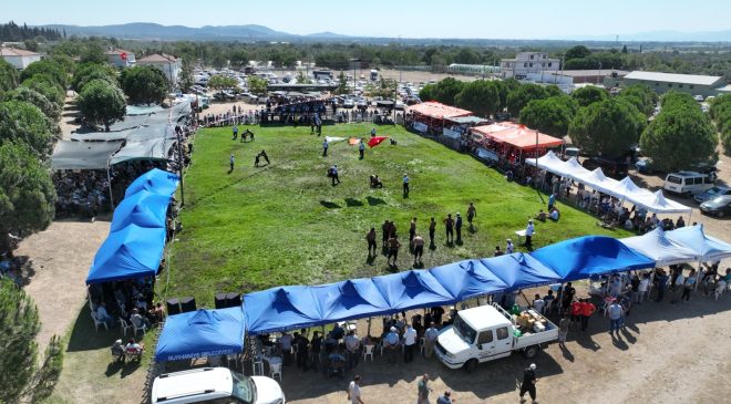 Burhaniye’de ata sporu fırtına gibi esti
