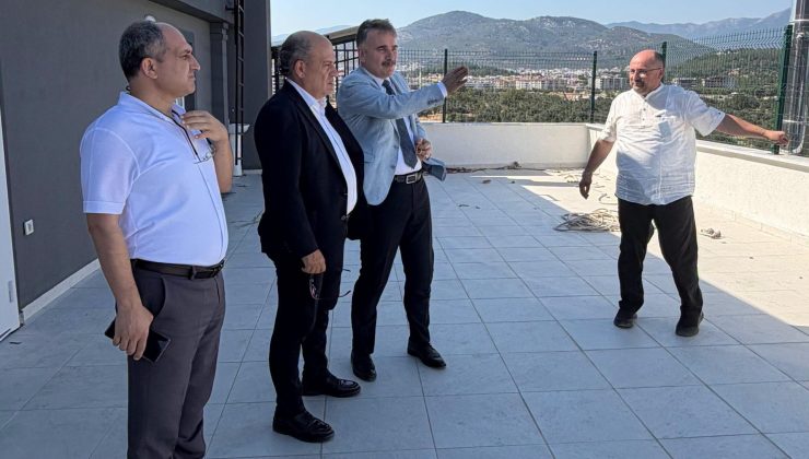 Edremit Bölge Yatılı Hafızlık Erkek Kur’an Kursu inşaatında inceleme