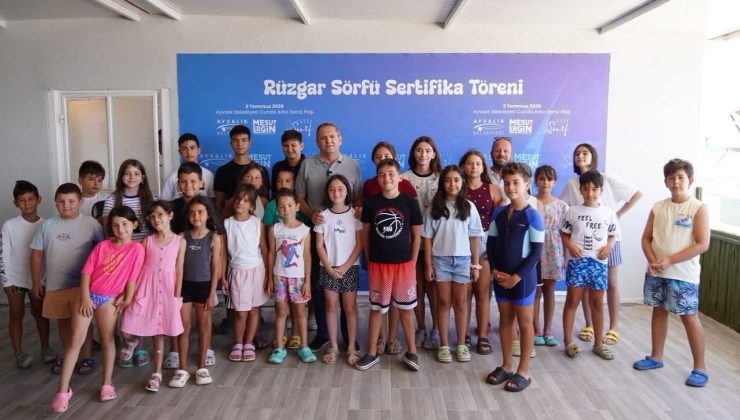 Ayvalıklı çocuklar rüzgârla büyüyor