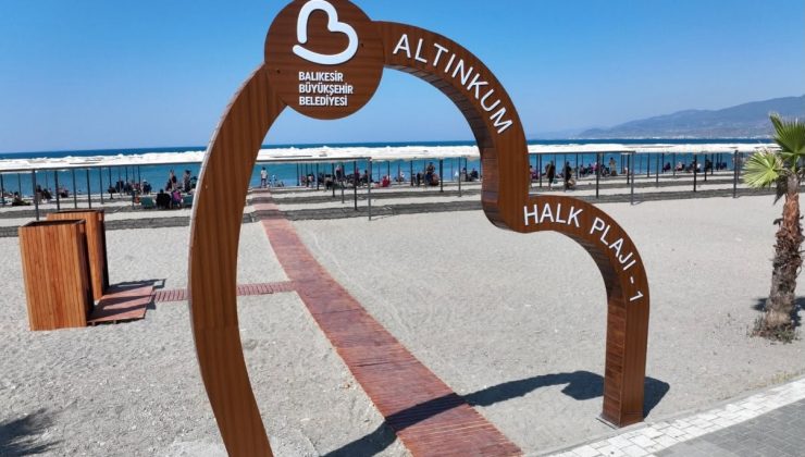 Büyükşehir Körfez’den Altınkum Sahili’ne konforlu dokunuş: