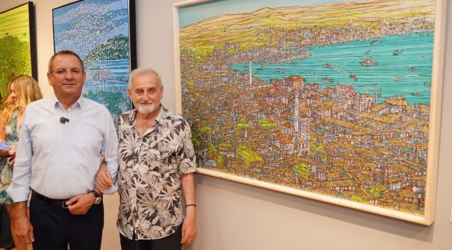 Ayvalık’ta Ressam Devrim Erbil ve sanat dünyasının usta isimleri buluştu