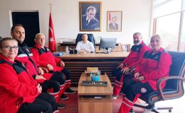 ADAK heyetinden Ayvalık Kaymakamı Ömer Çimşit’e hayırlı olsun ziyareti