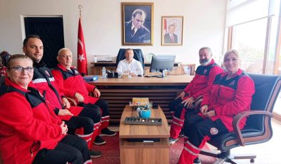 ADAK heyetinden Ayvalık Kaymakamı Ömer Çimşit’e hayırlı olsun ziyareti