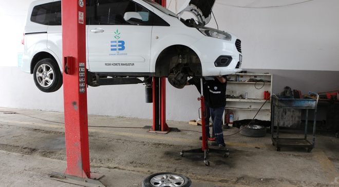 Edremit Belediyesi’nde araç bakımında hızlı ve ekonomik dönem