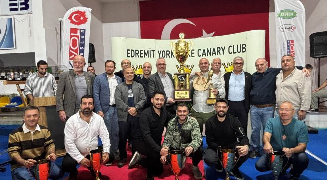 Dünyanın en büyük Yorkshire Kanarya Yarışması Edremit’te yapıldı