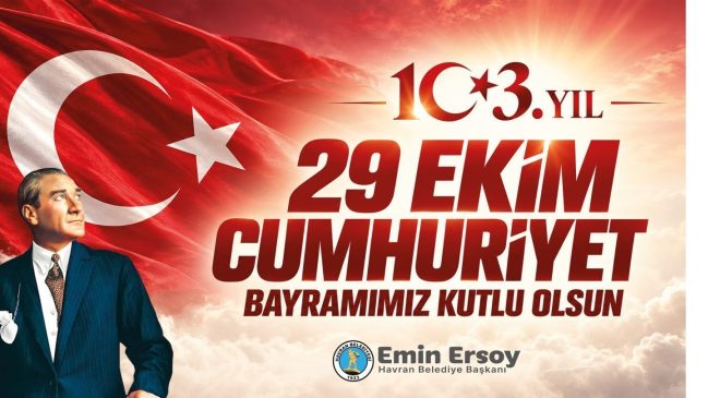 29 Ekim Cumhuriyet Bayaramınız kutlu olsun.